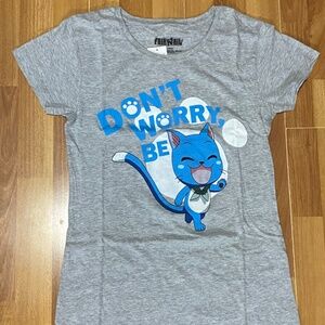 HOT TOPIC Fairytail Happy Women T-Shirt LARGE